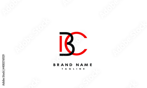 Alphabet letters Initials Monogram logo BC, CV, B and C