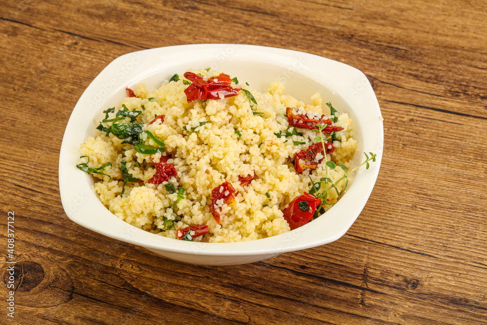 Vegetarian uisine - couscous with vegetables Vegetarian uisine - couscous with vegetables
