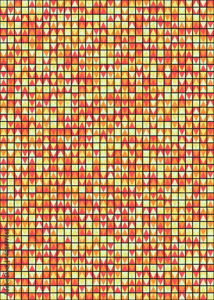 Abstract Geometric Pattern generative computational art illustration