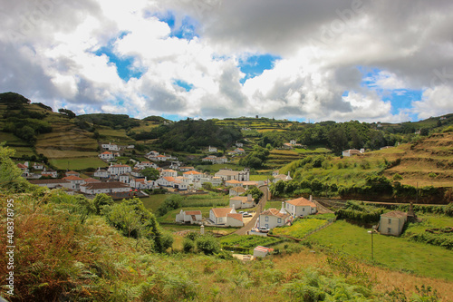 Foto Landscape at Santa Maria island, during walking tour, Atlantic ocean, Azores