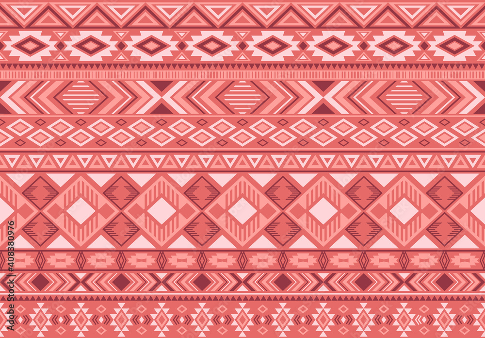 Ikat pattern tribal ethnic motifs geometric seamless vector background. Cool ikat tribal motifs clothing fabric textile print traditional design with triangle and rhombus shapes. Ikat pattern tribal ethnic motifs geometric seamless vector background. Cool ikat tribal motifs clothing fabric textile print traditional design with triangle and rhombus shapes.