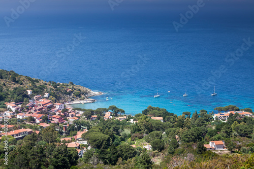 View of the village Sant'Andrea, Elba, Tuscany, Italy