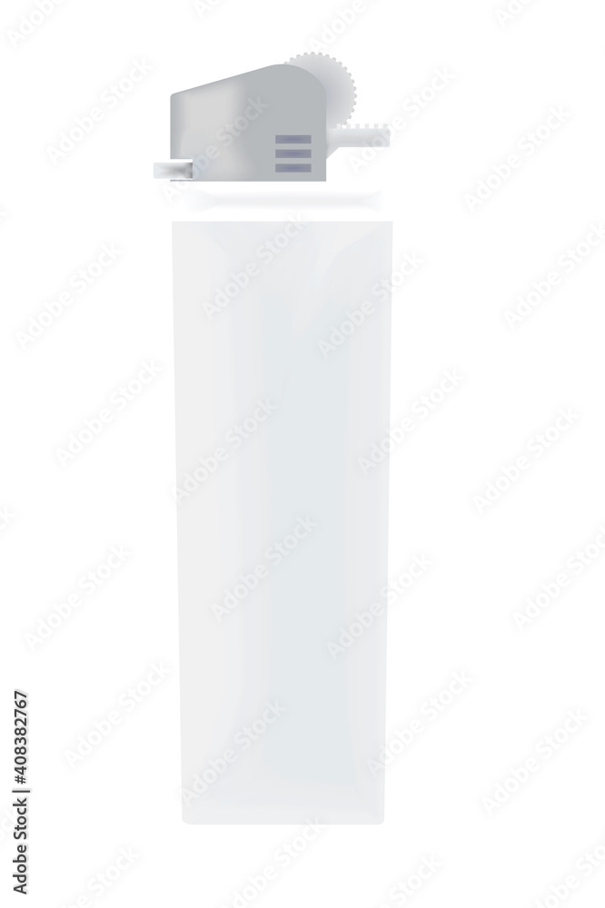 White lighter template. vector illustration White lighter template. vector illustration