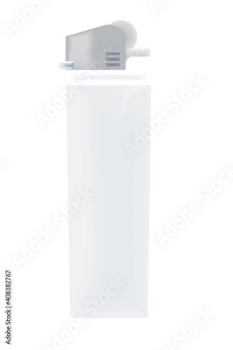 White lighter template. vector illustration