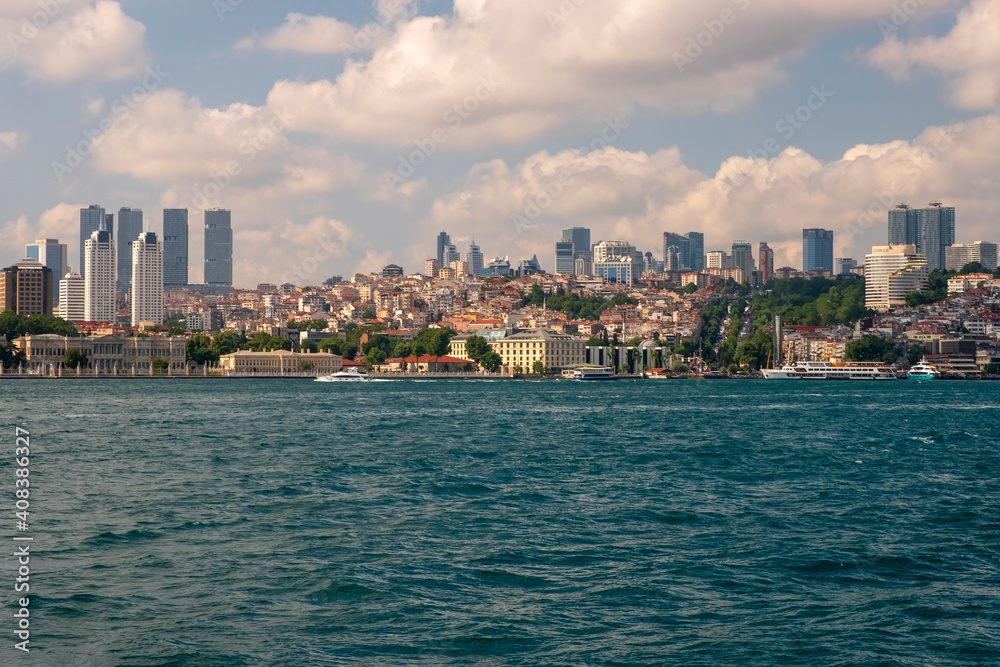 general view from the Bosphorus, Istanbul