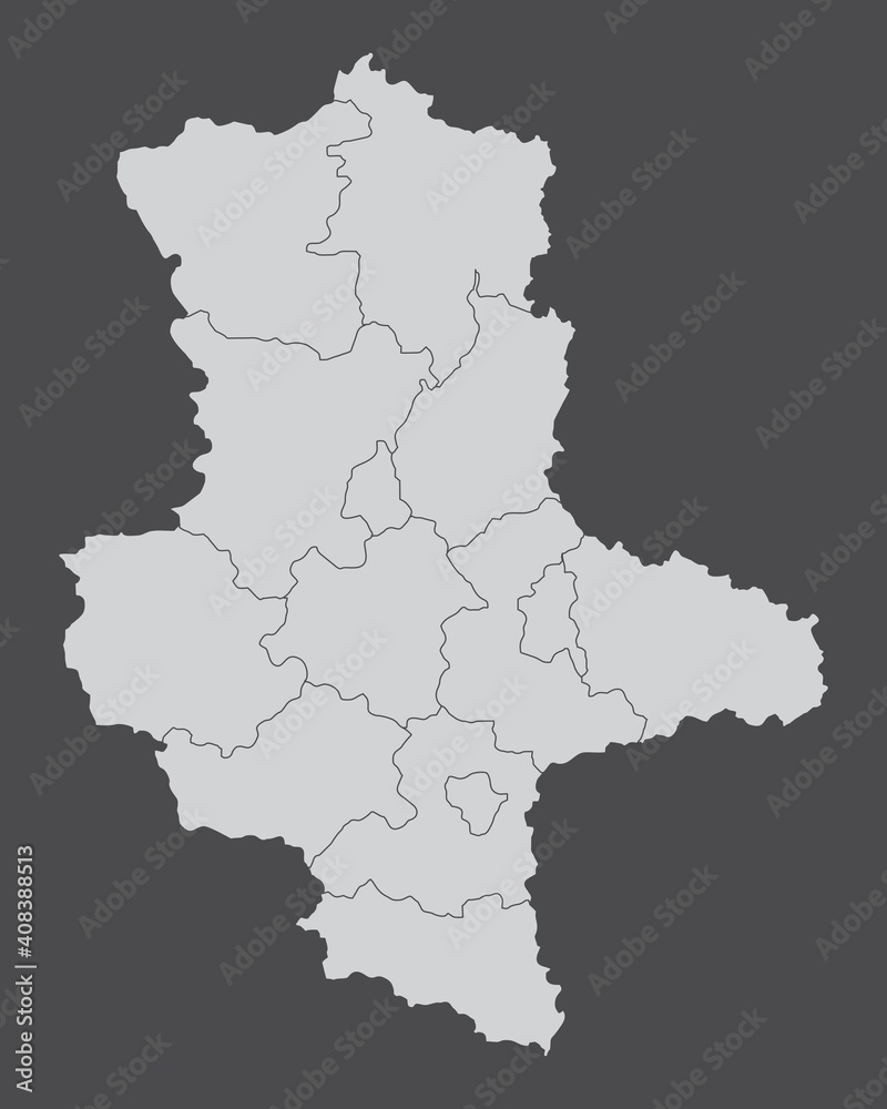 Saxony-Anhalt districts map