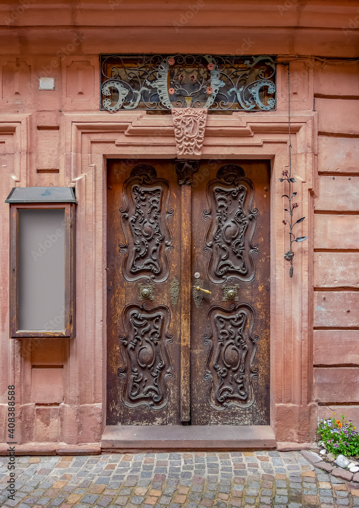 ornamented door in Wertheim