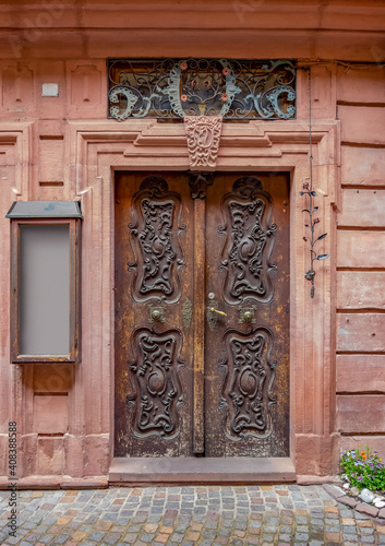 ornamented door in Wertheim