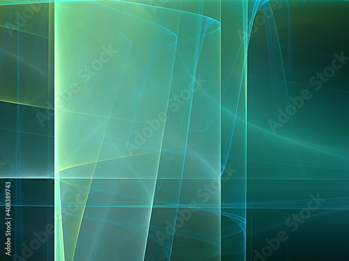 green and blue art