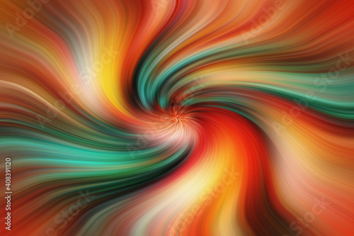 Wallpaper Mural Bright orange and green abstract background, trails, lines and curves Torontodigital.ca