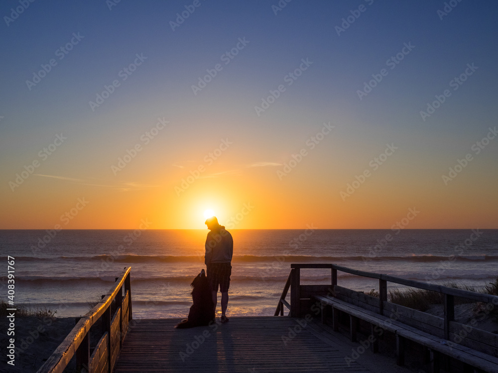 Fototapeta premium sunset on the ocean