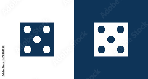Domino icon illustration isolated vector sign symbol