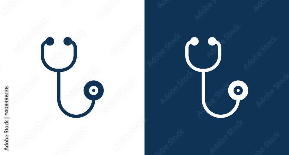 Stethoscope icon for web and mobile