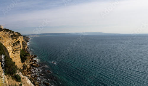 the cliffs of Barbate on the Costa de la Luz in Andalusia in southern Spain