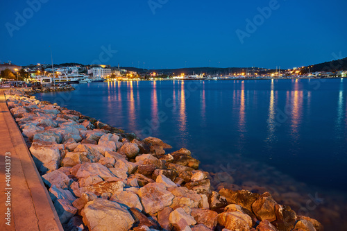Night View of the marina in Cesme
