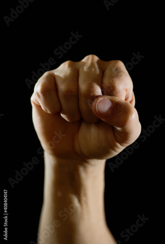 Studio shot of fist