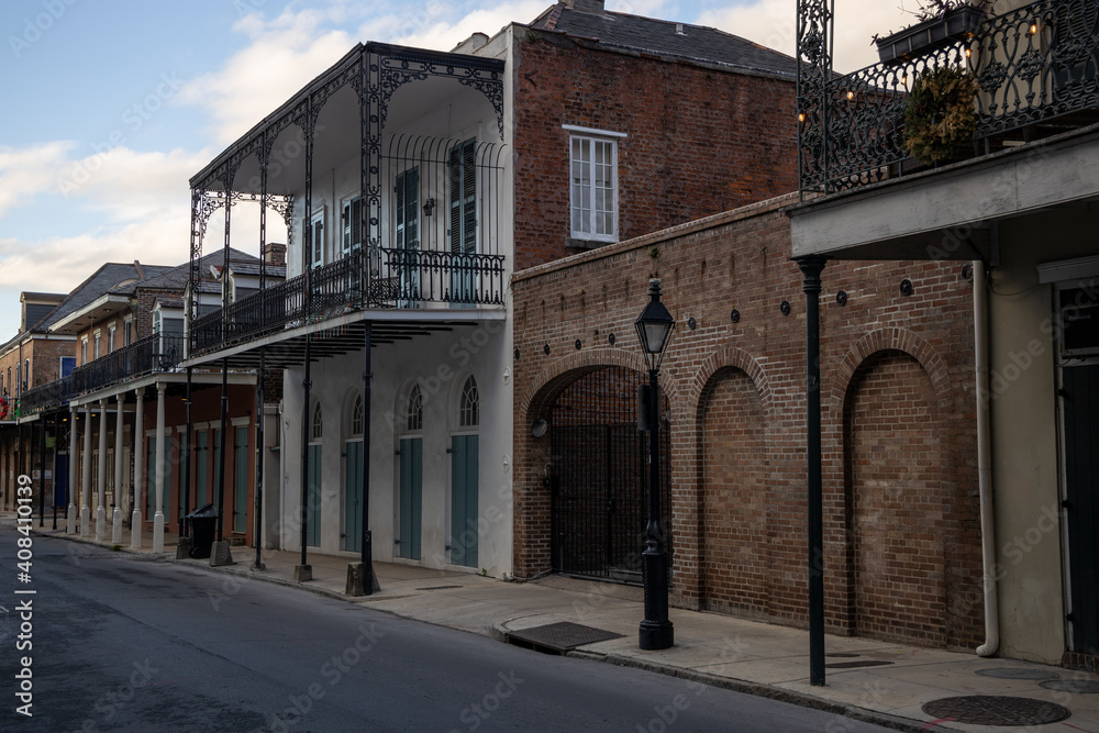 French Quarter street in New Orleans