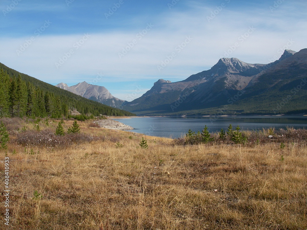 Spray Lake shore, Kananaskis, Alberta