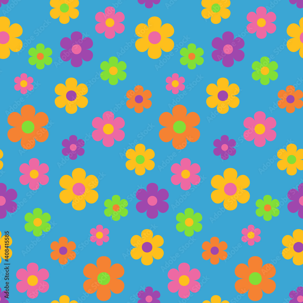 Nouveau Hippie Flower Power, Bright scattered 60's