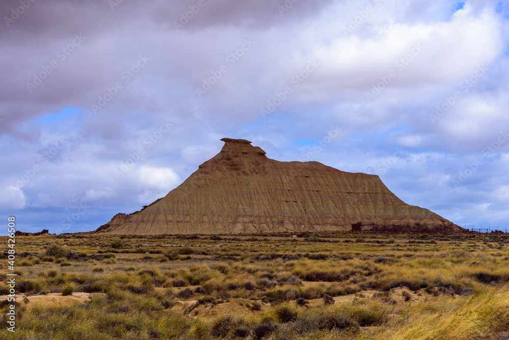 Bardenas Reales semi-desert landscape in Navarra , Spain Bardenas Reales semi-desert landscape in Navarra , Spain