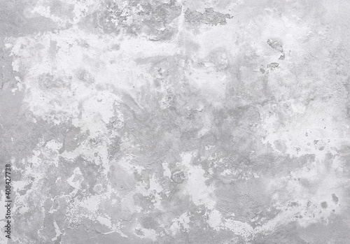 Old dirty gray and white concrete wall with abstract cement pattern texture background