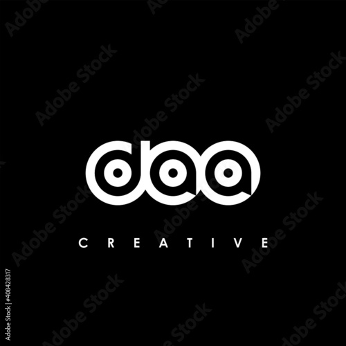 DAA Letter Initial Logo Design Template Vector Illustration