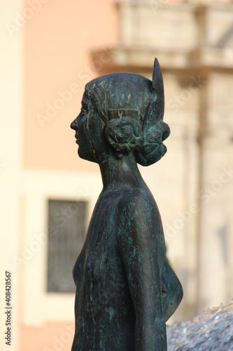 Estatua Fallera Valencia.