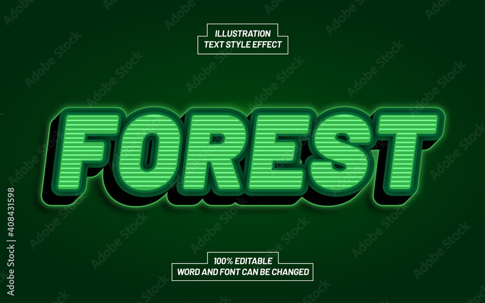 Template Text Effect Style For Different Use Header, Typeface, Title. Template Text Effect Style For Different Use Header, Typeface, Title.