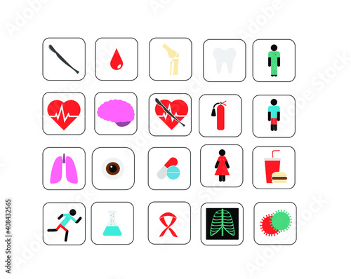 set of icons (hospital)