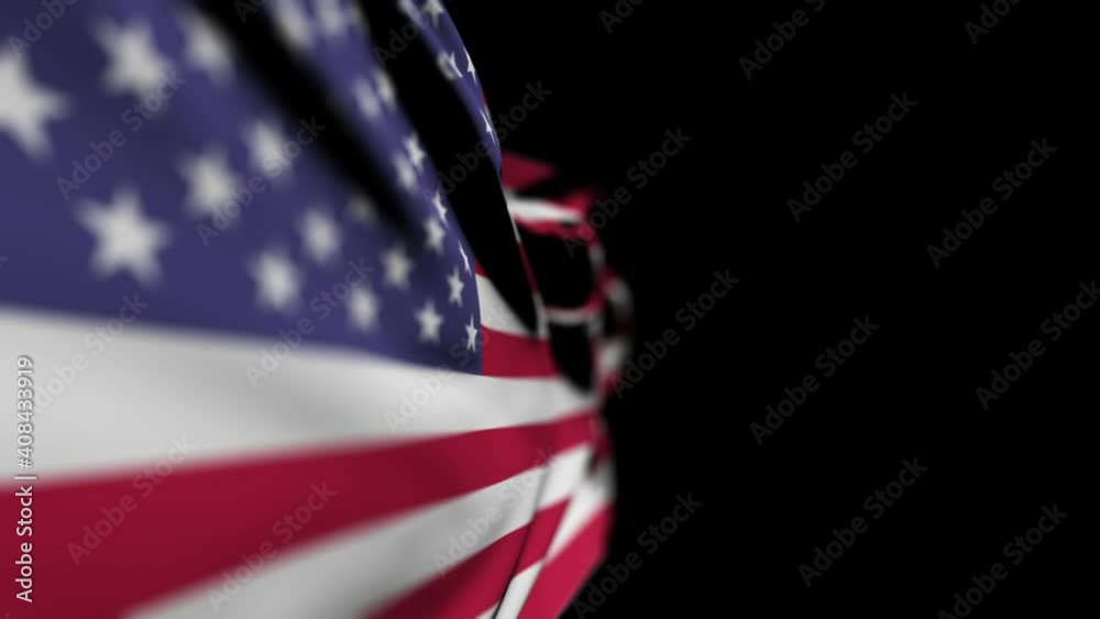 American Flag Waving Video