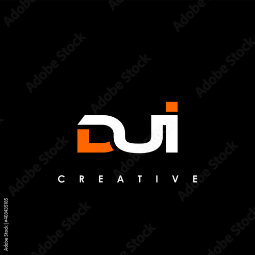 DUI Letter Initial Logo Design Template Vector Illustration