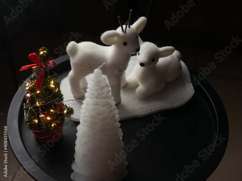 Christmas ornament. Free space for entry ready