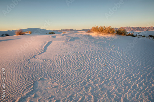 Fototapeta Naklejka Na Ścianę i Meble -  The nature pattern of white sands dune