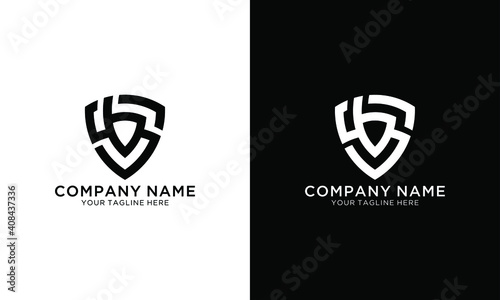 Initial Letter SB Shield logo template photo