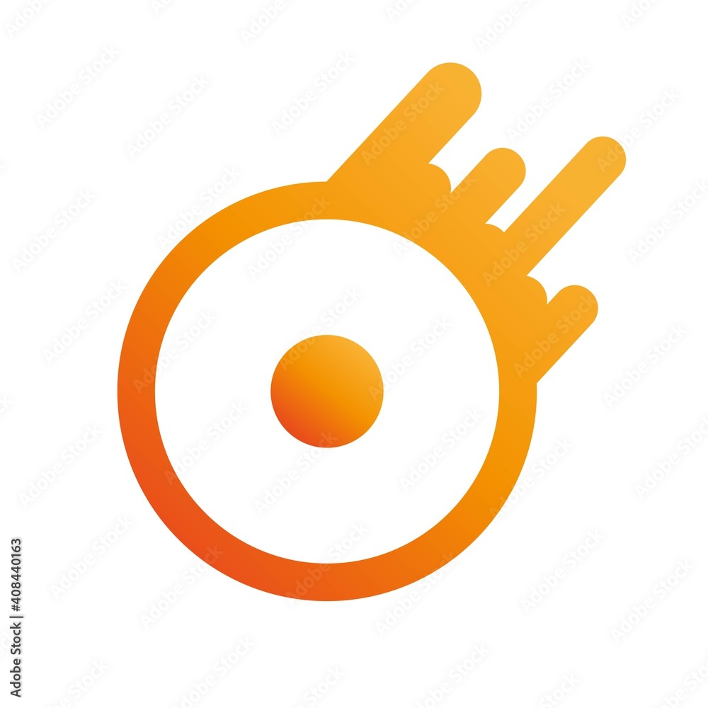 vector of logo design with abstract shape in flat style vector of logo design with abstract shape in flat style