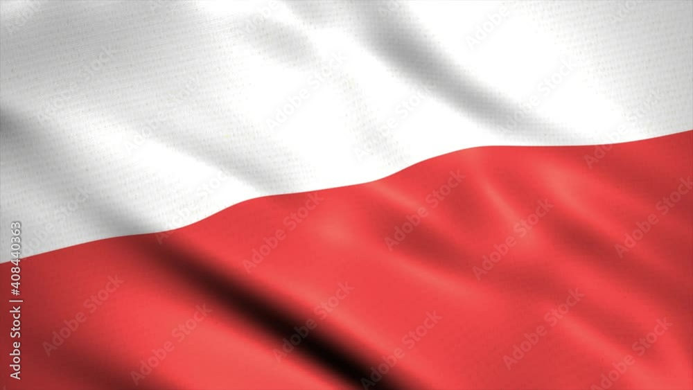 Highly Detailed Polish Flag background 4K Highly Detailed Polish Flag background 4K