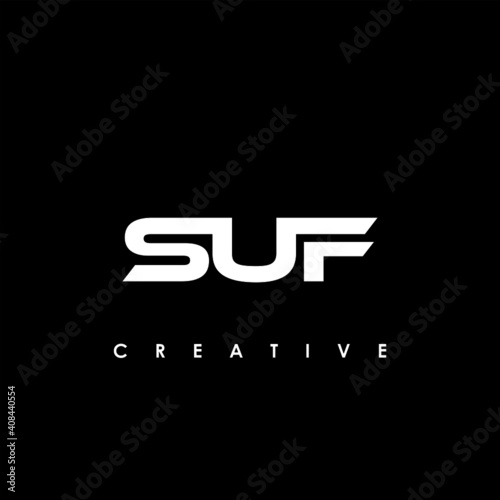 SUF Letter Initial Logo Design Template Vector Illustration