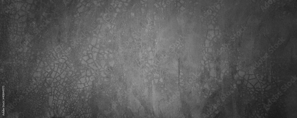 Fototapeta premium black and gray concreate and cement horizontal background