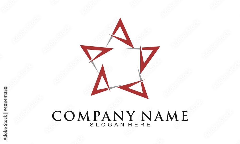 Creative star vector logo design