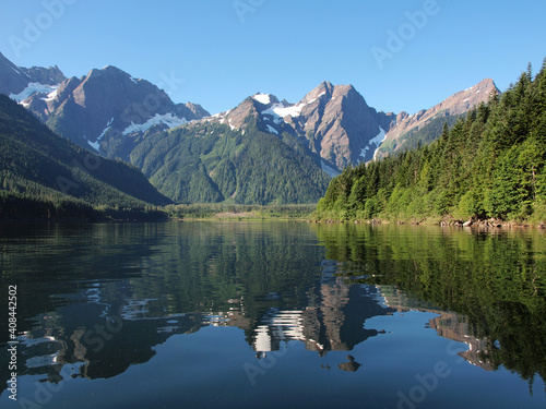 View  of Mount Cheam and the Cascades from Jones lake