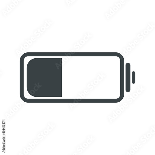 Illustration of cell phone battery icon Free Vector