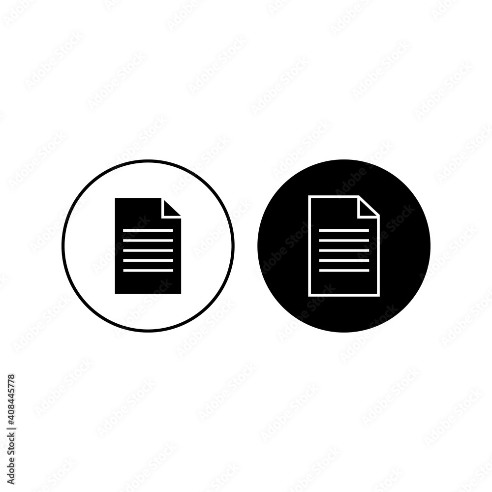 Paper Icon Vector Design Template on white background Paper Icon Vector Design Template on white background