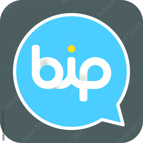 Klang Selangor,Malaysia - January 25,2021 : BIP messenger logotype vector EPS 9. BIP is an communication application for smartphones.