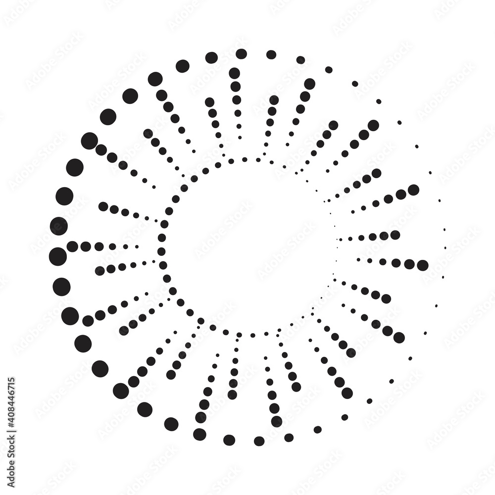 Vector halftone illustration. Stylish hipster illustration with rays from dots halftone. Stock image. EPS 10. Vector halftone illustration. Stylish hipster illustration with rays from dots halftone. Stock image. EPS 10.