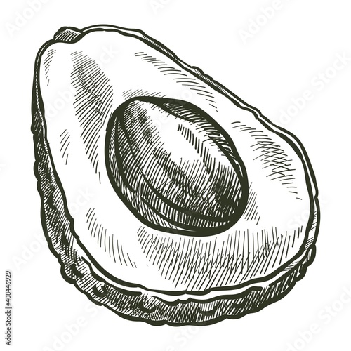 Avocado pear, snack for dieting and nutrition