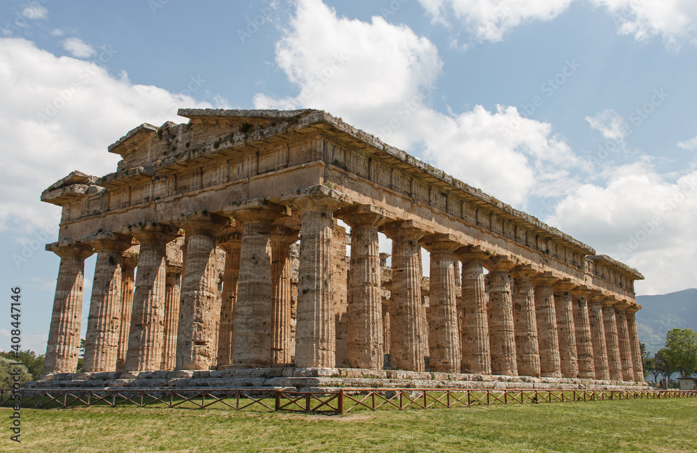 Athena Temple In Paestum, Italy