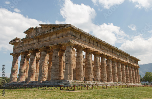 Athena Temple In Paestum, Italy