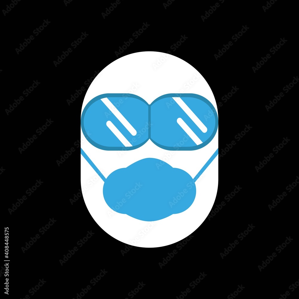 Obraz premium Vector of health mask design. Can be use for icon or symbol
