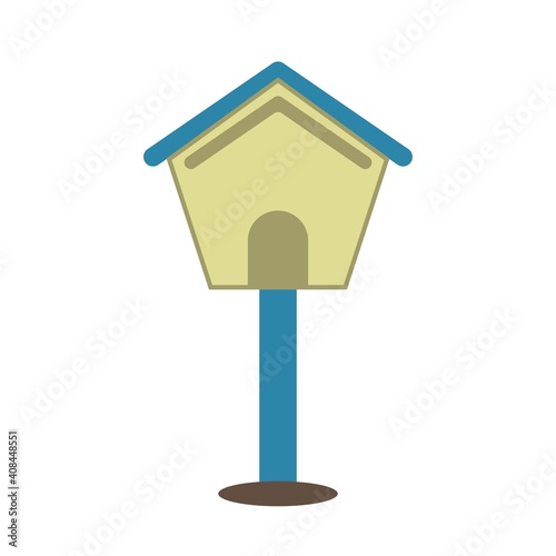 Vector of bird house design. Can be use for icon or symbol