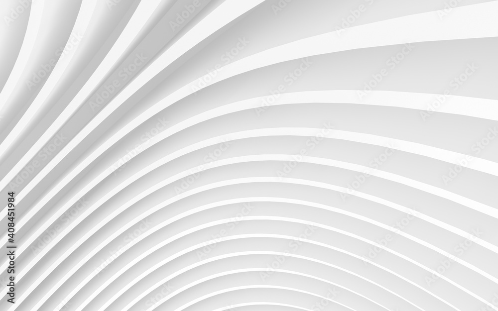Abstract Curved Shapes. White Circular Background. Abstract Curved Shapes. White Circular Background.